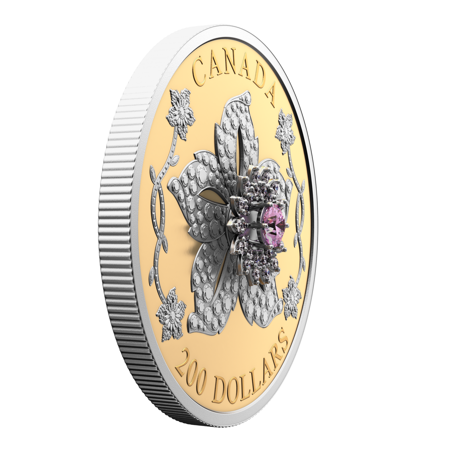 2025 Canada $200 Williamson Diamond Brooch Pure Gold Coin