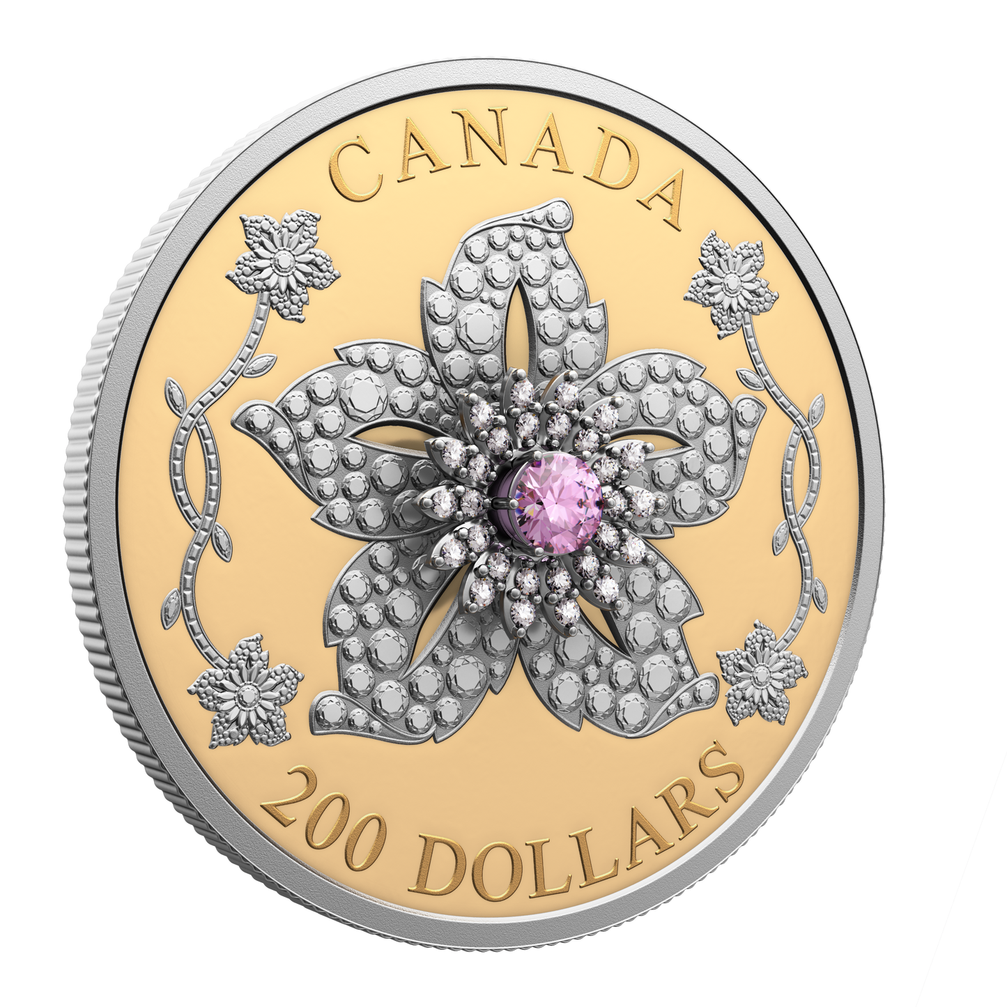2025 Canada $200 Williamson Diamond Brooch Pure Gold Coin