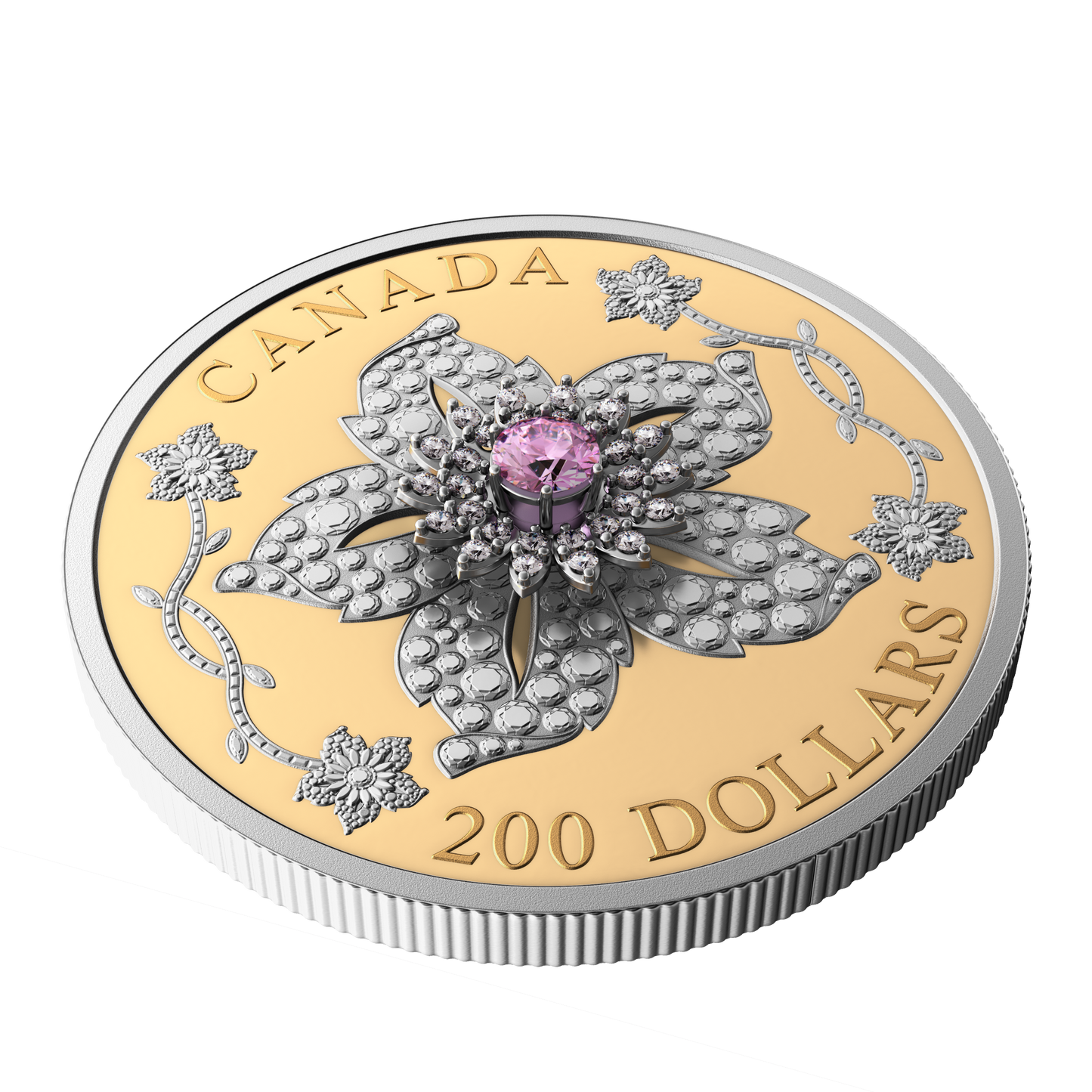 2025 Canada $200 Williamson Diamond Brooch Pure Gold Coin