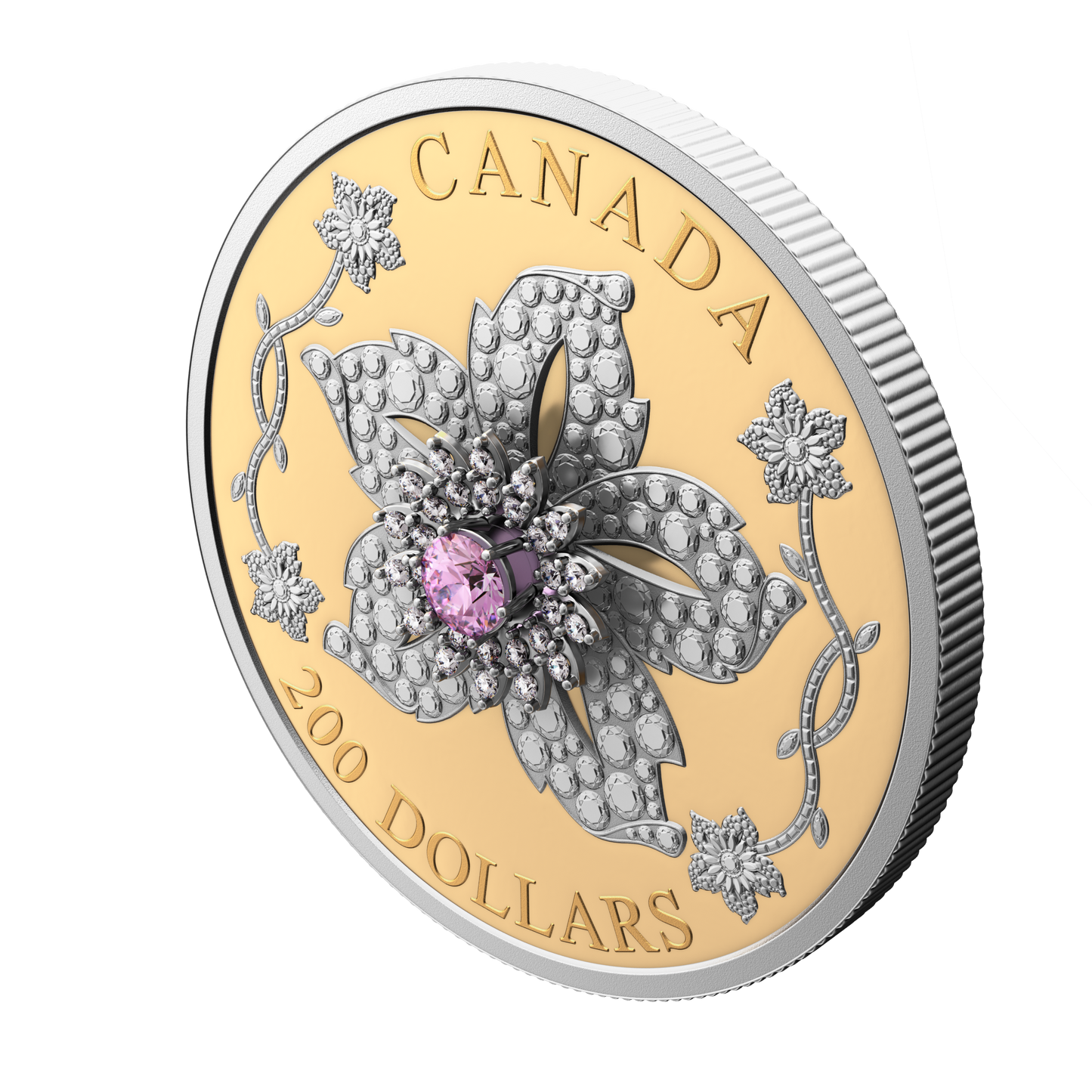2025 Canada $200 Williamson Diamond Brooch Pure Gold Coin