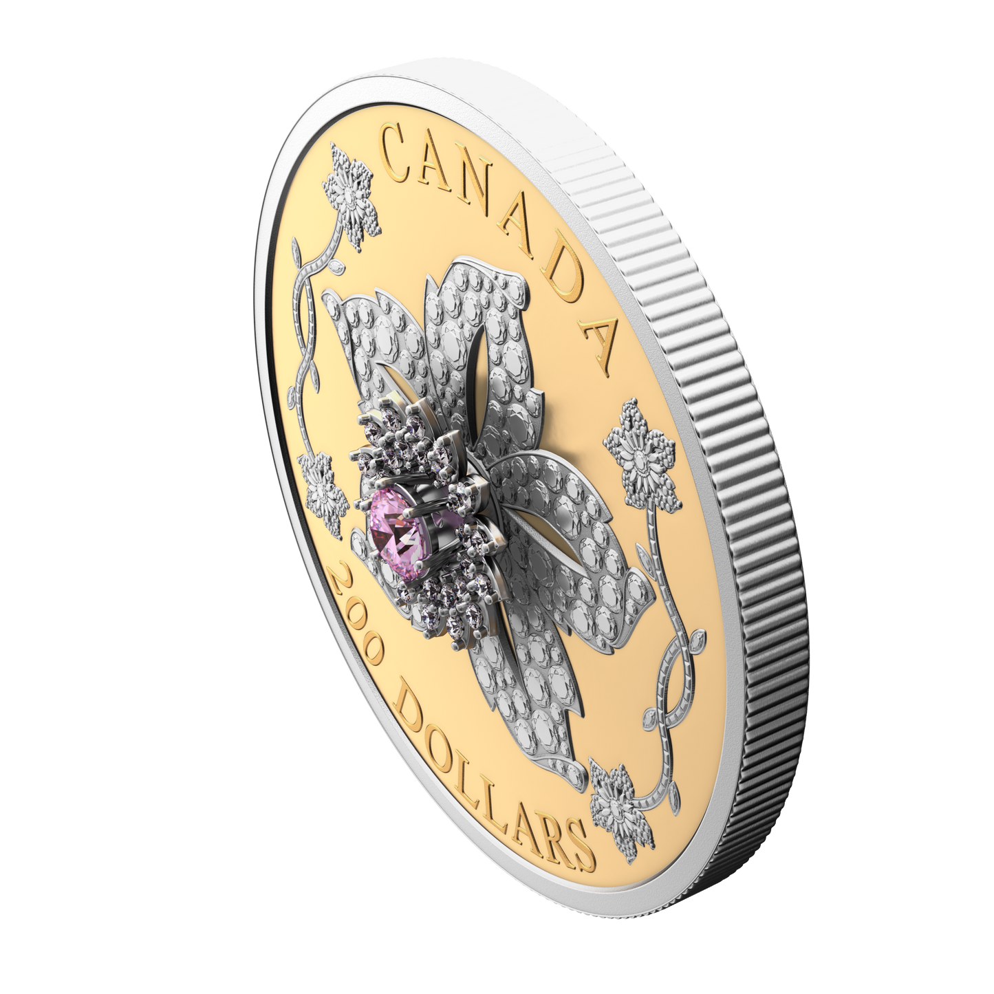 2025 Canada $200 Williamson Diamond Brooch Pure Gold Coin