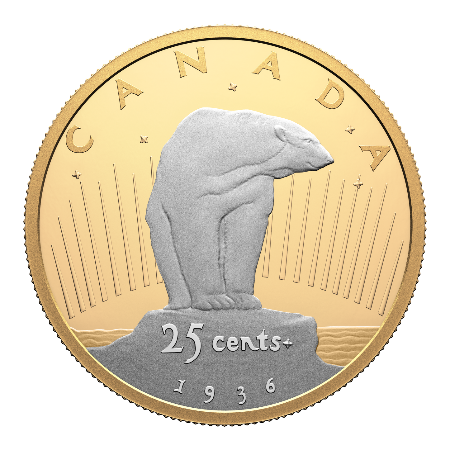 2025 Canada 25-cents Lost Designs From the Archives: Emanuel Hahn's Polar Bear Fine Silver (No Tax)