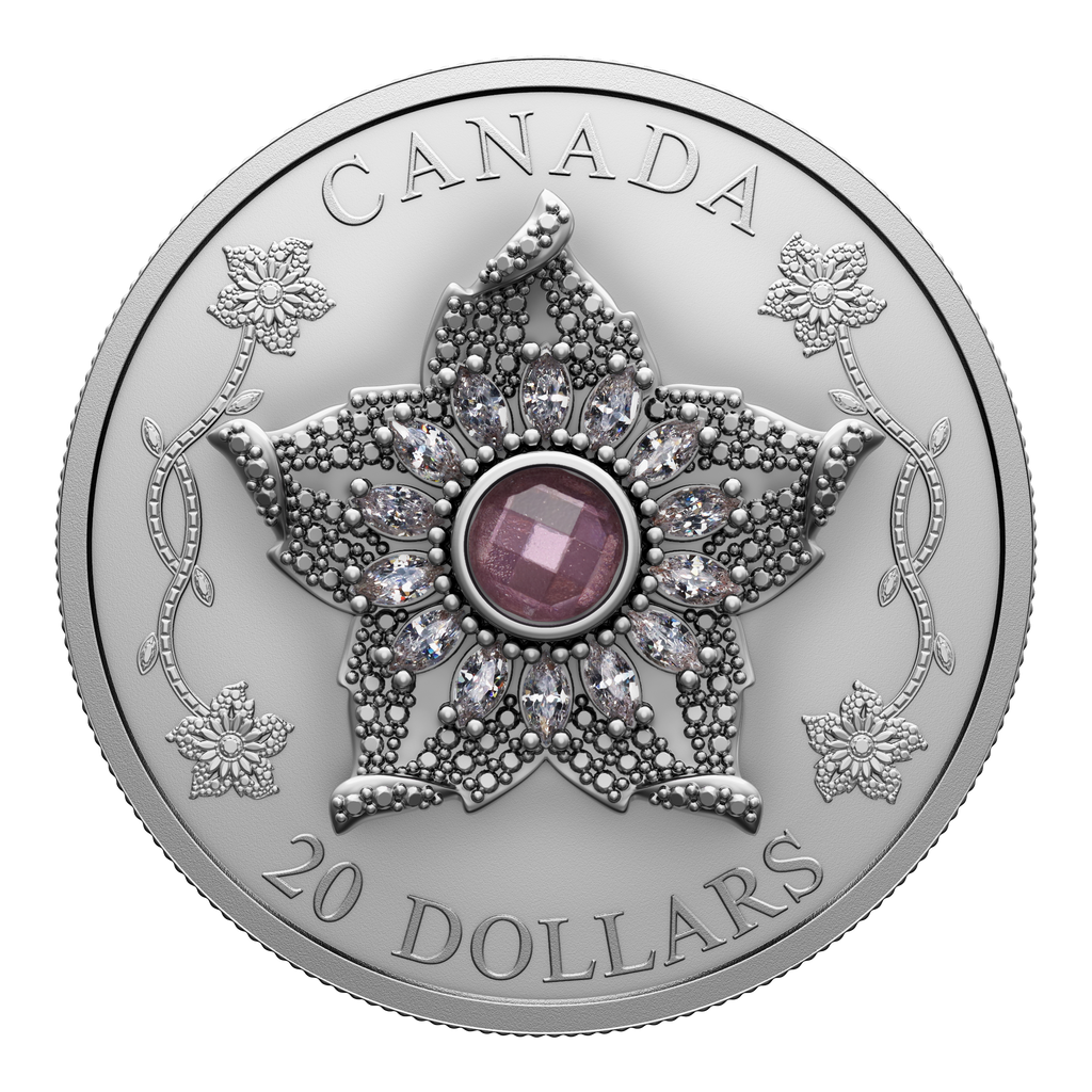 2025 Canada $20 Williamson Diamond Brooch Fine Silver Coin