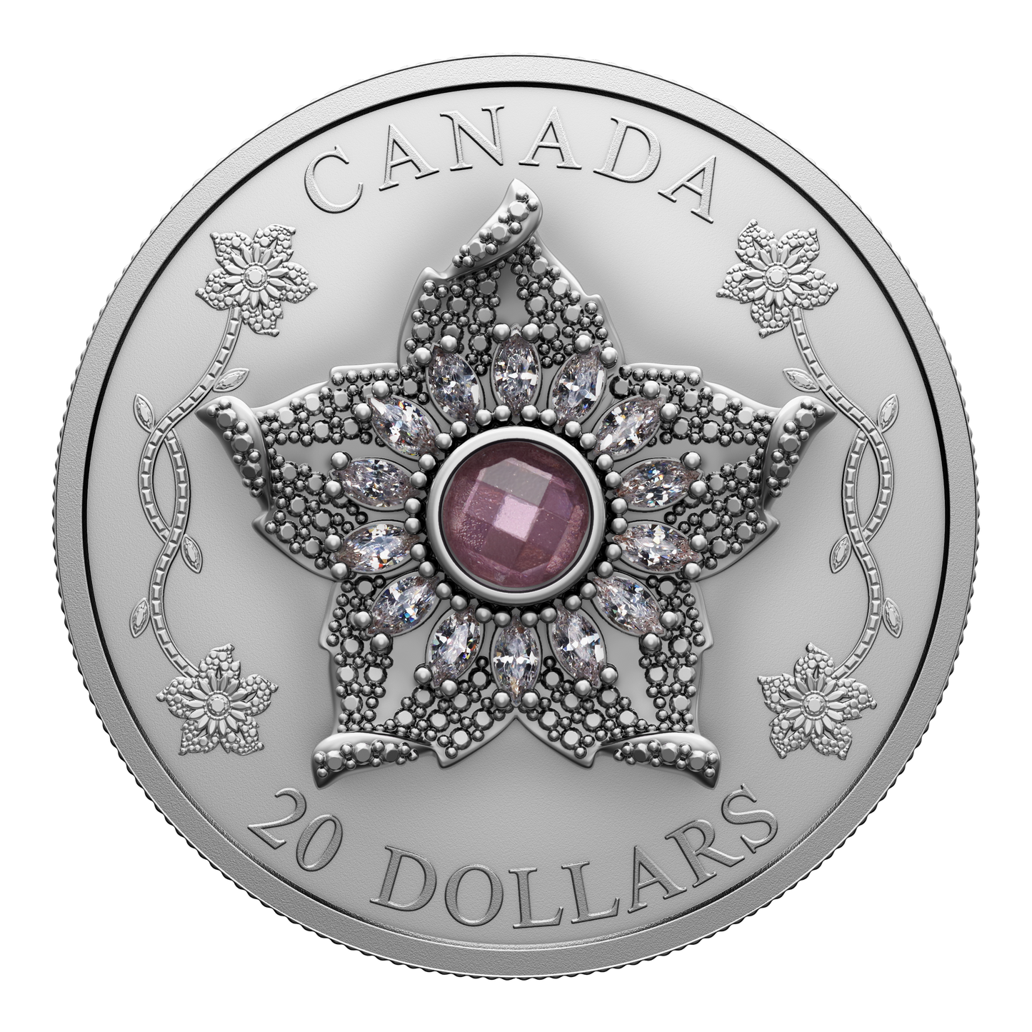 2025 Canada $20 Williamson Diamond Brooch Fine Silver Coin
