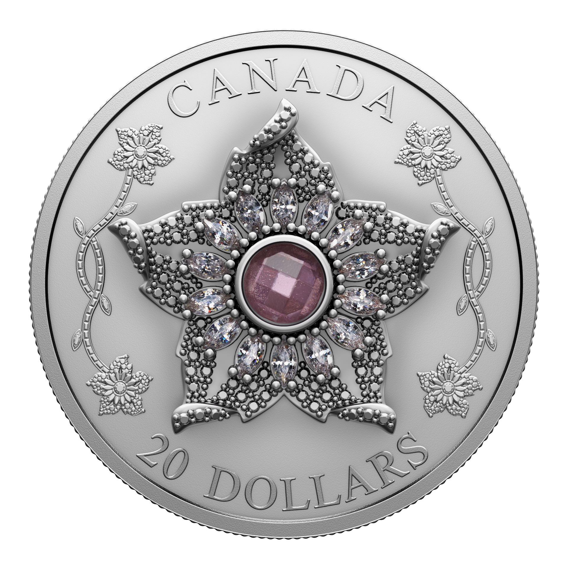2025 Canada $20 Williamson Diamond Brooch Fine Silver Coin