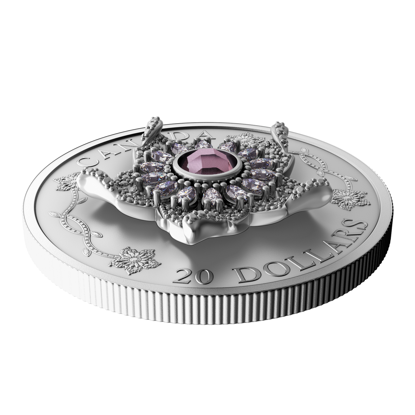 2025 Canada $20 Williamson Diamond Brooch Fine Silver Coin