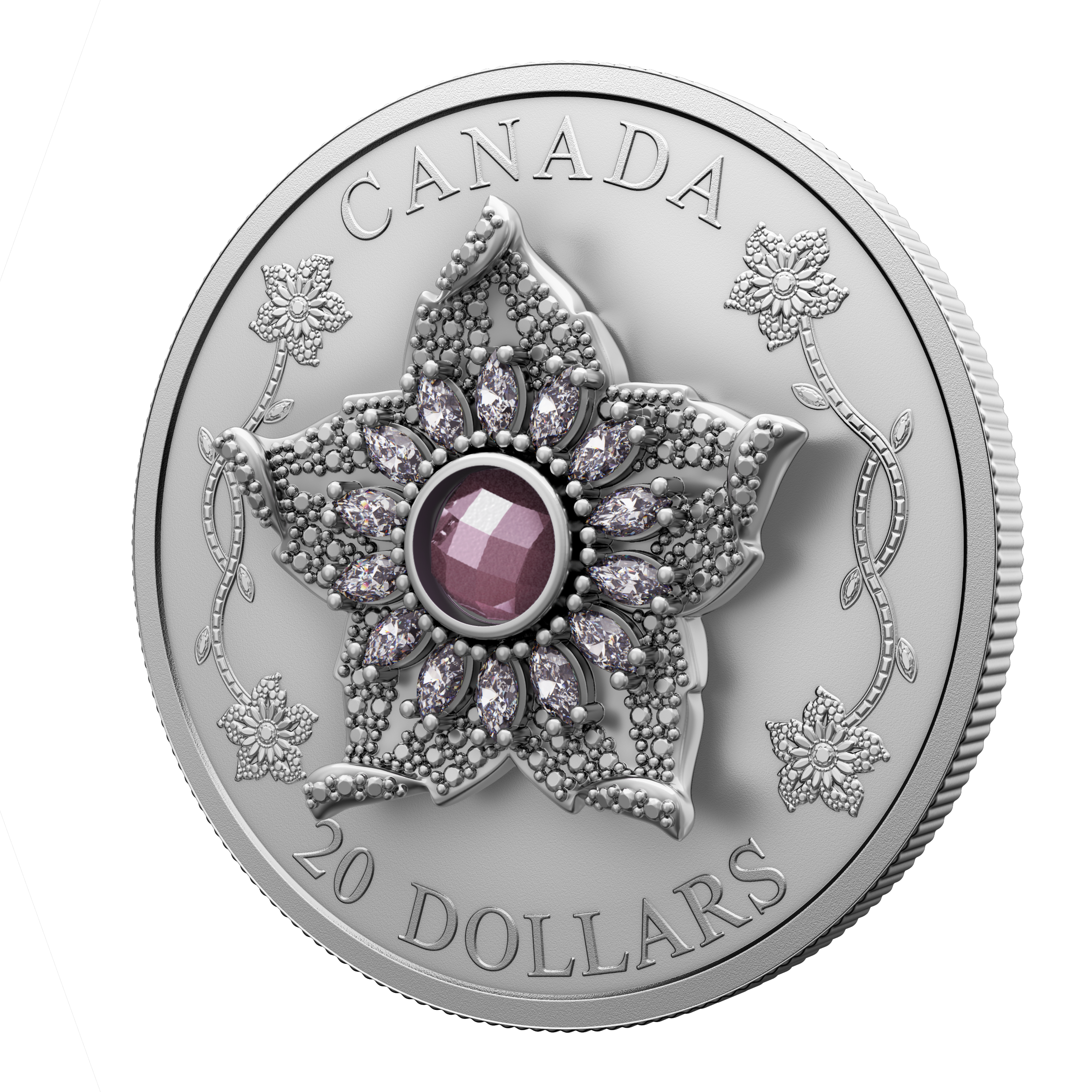 2025 Canada $20 Williamson Diamond Brooch Fine Silver Coin 2025 Canada $20 Williamson Diamond Brooch Fine Silver Coin