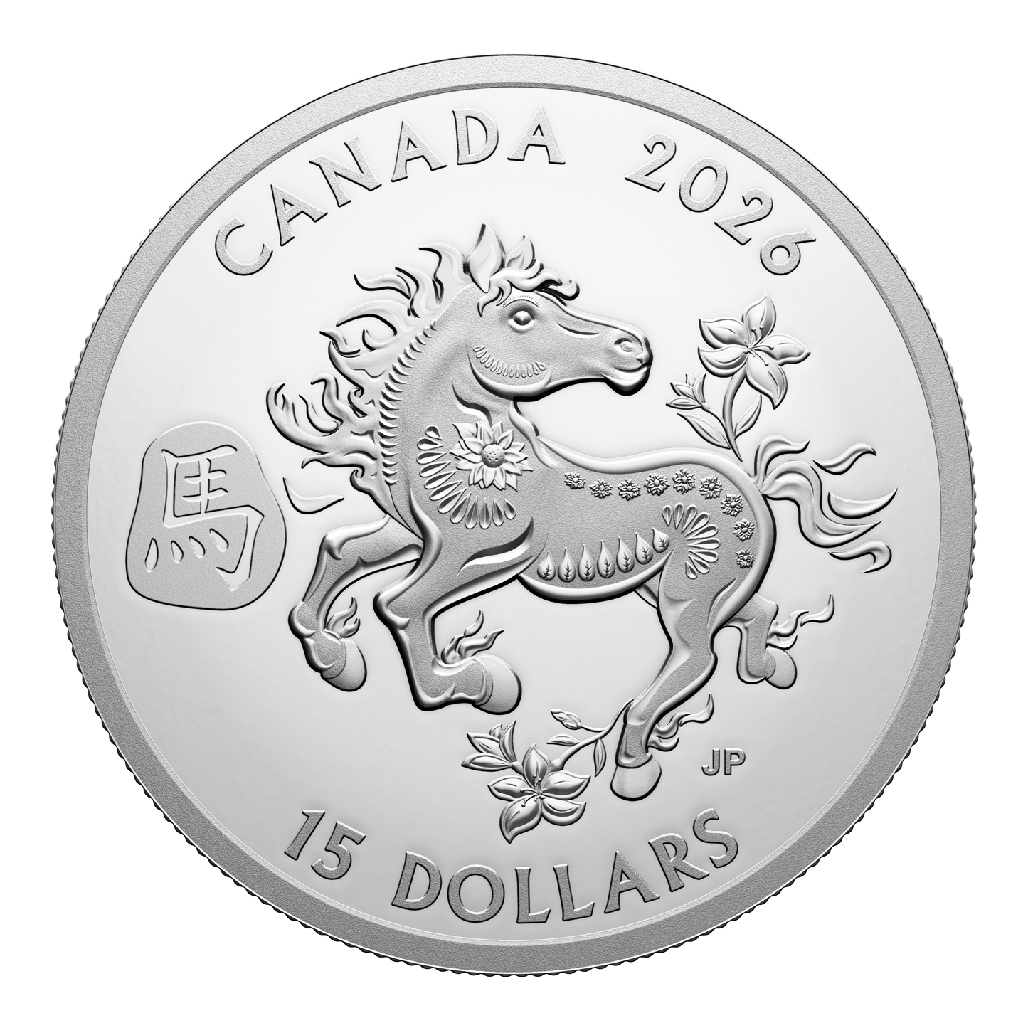 2026 Canada $15 Lunar Year of the Horse Fine Silver (No Tax)
