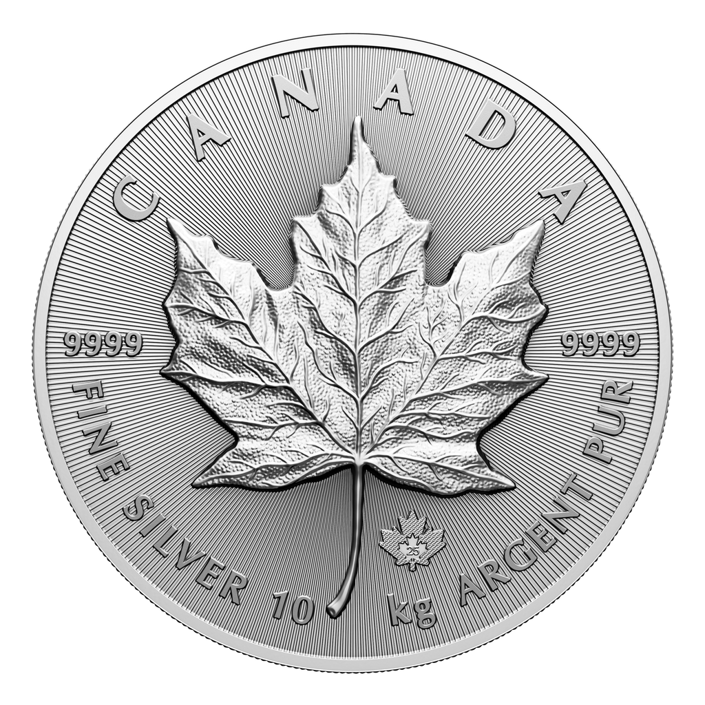 2025 Canada $1000 Big Silver Maple Leaf 10 Kilo Fine Silver (No Tax)