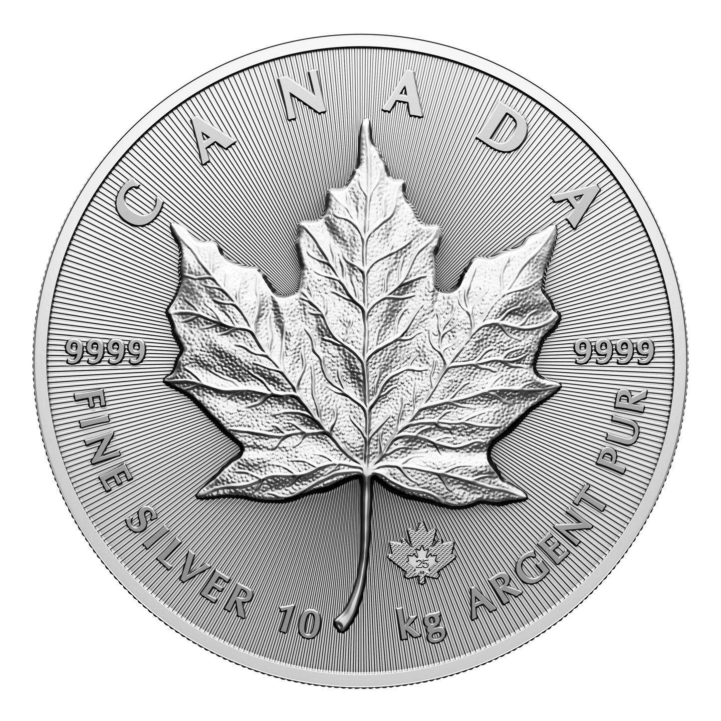 2025 Canada $1000 Big Silver Maple Leaf 10 Kilo Fine Silver (No Tax)