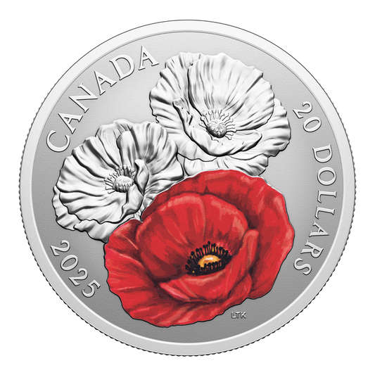 2025 Canada $20 Remembrance Day Fine Silver (No Tax)