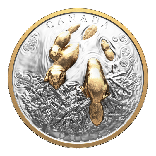 2025 $50 Canadian Symbol: The Beaver Fine Silver (No Tax)