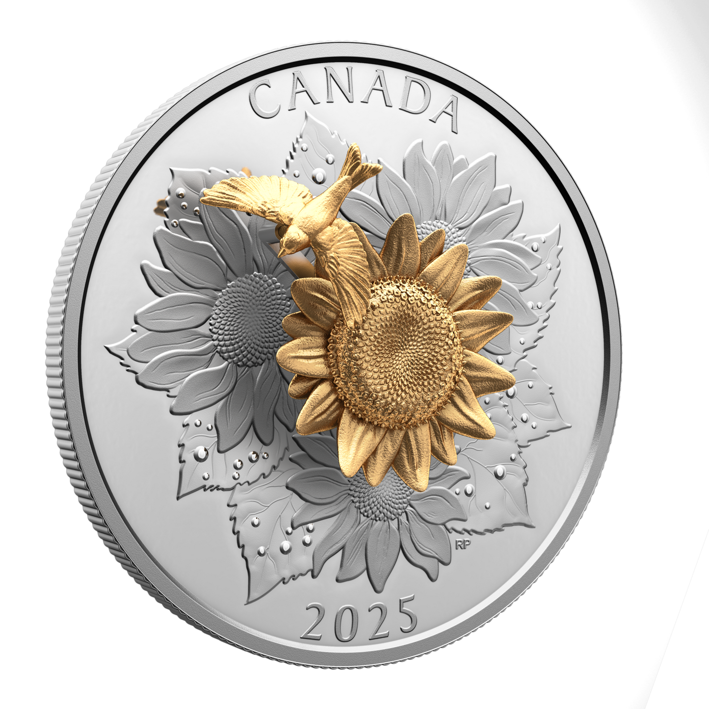 2025 Canada $50 The Goldfinch and the Bloom Fine Silver Coin
