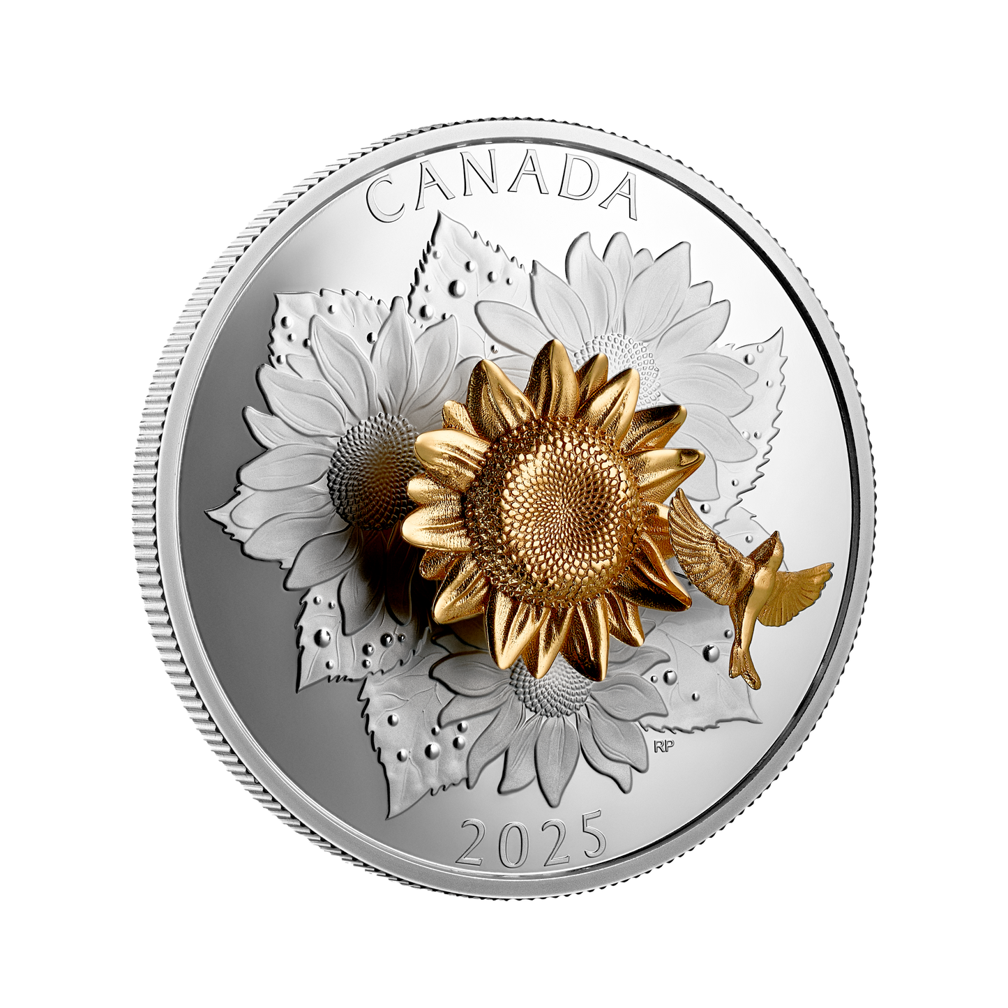 2025 Canada $50 The Goldfinch and the Bloom Fine Silver Coin