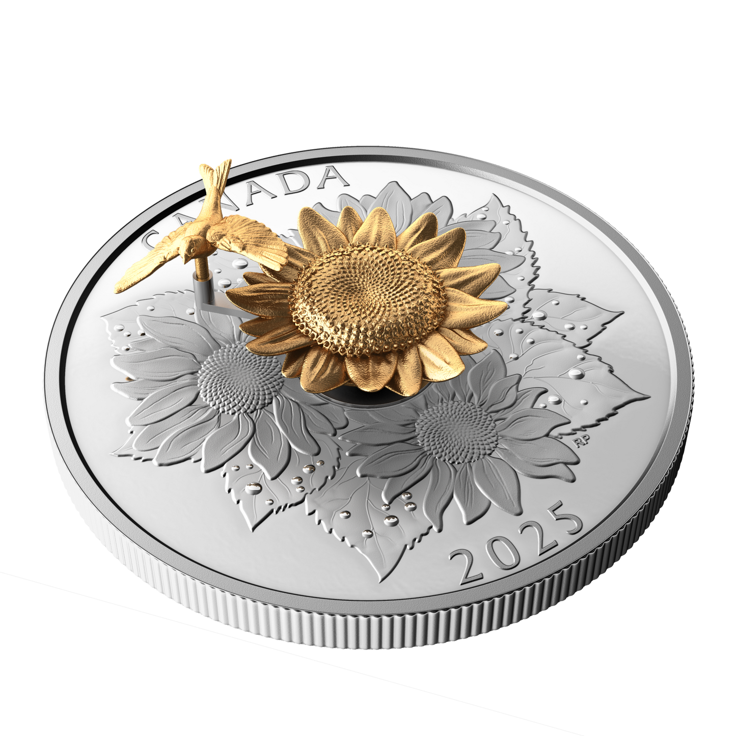 2025 Canada $50 The Goldfinch and the Bloom Fine Silver Coin
