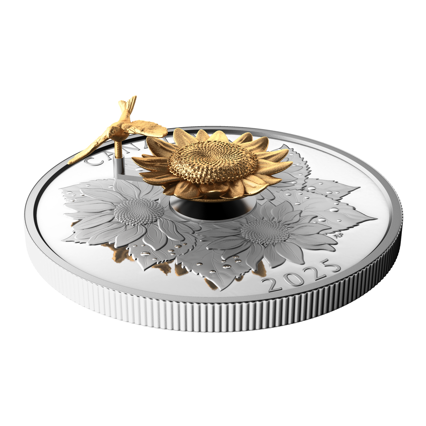 2025 Canada $50 The Goldfinch and the Bloom Fine Silver Coin