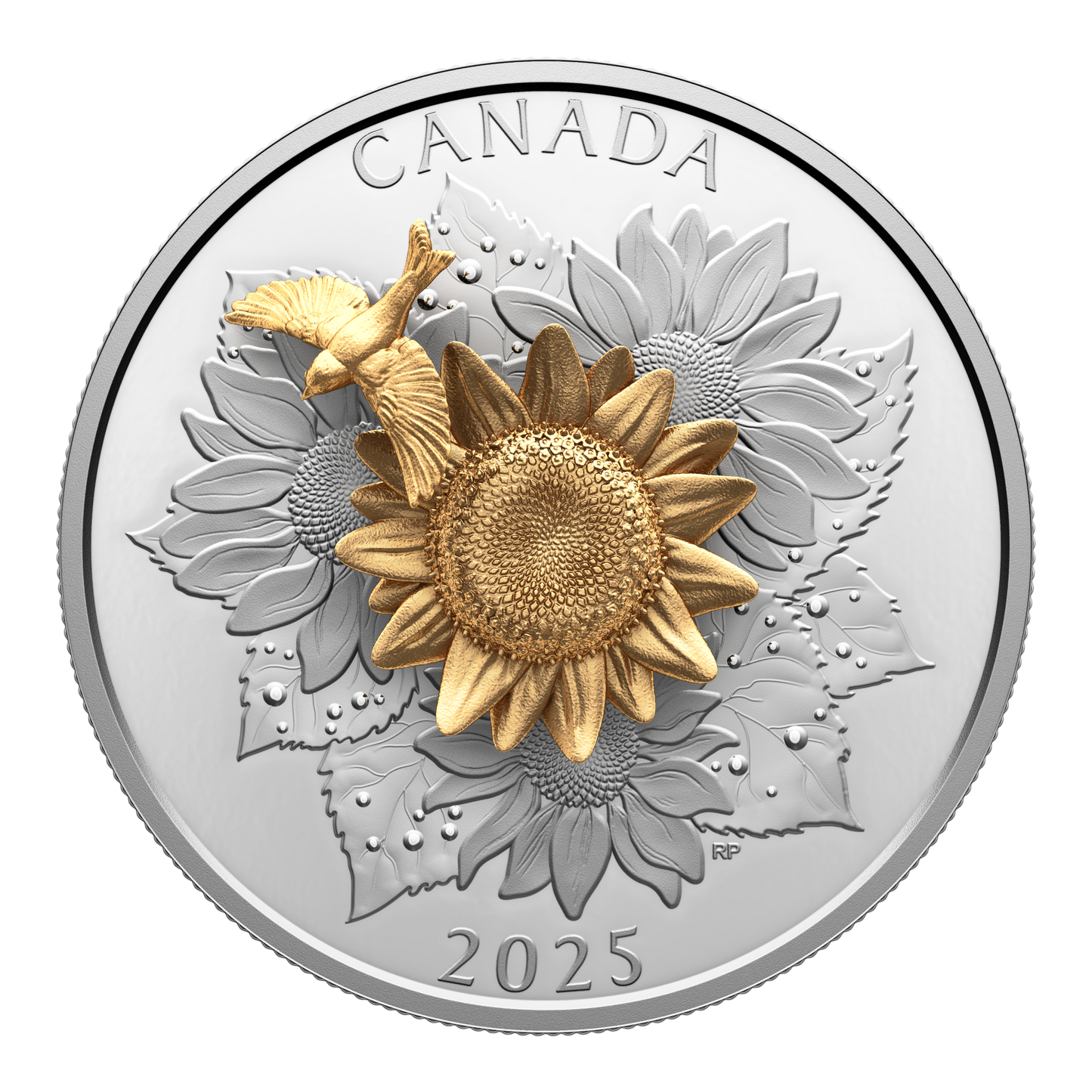 2025 Canada $50 The Goldfinch and the Bloom Fine Silver Coin