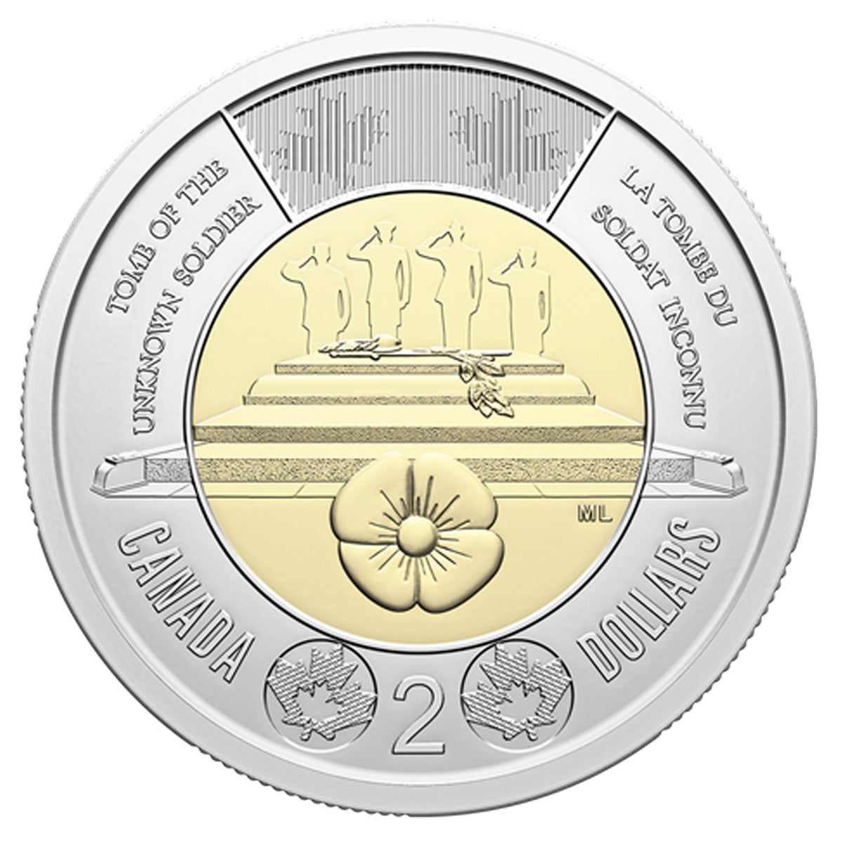 2025 Mixed $2 Honouring Canada's Unknown Soldier Original Roll of 25pcs