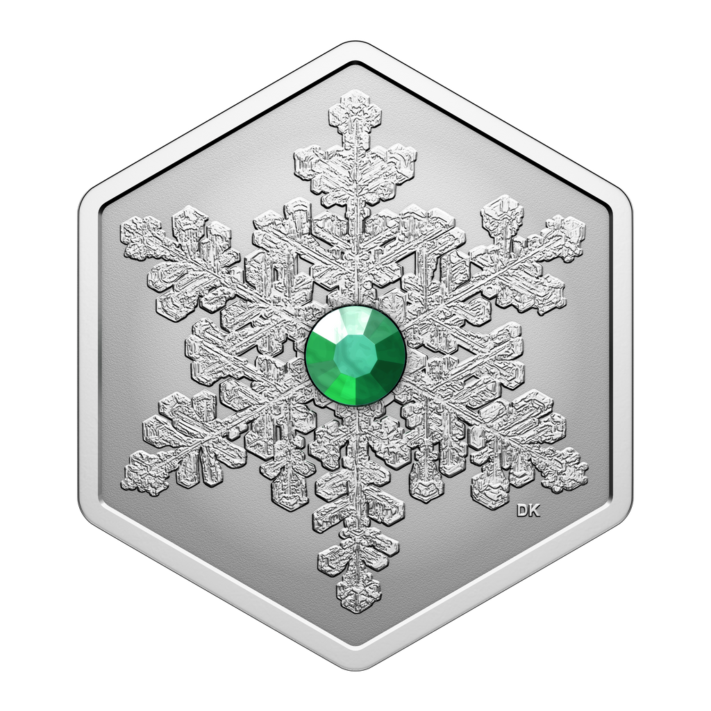 2025 Canada $20 Snowflake Hexagon Shaped Fine Silver Coin