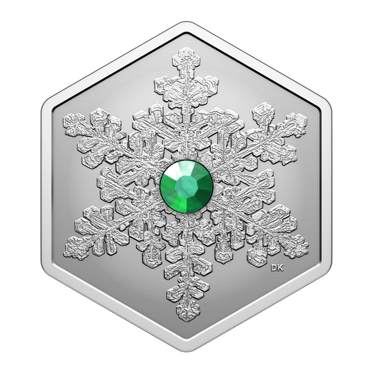 2025 Canada $20 Snowflake Hexagon Shaped Fine Silver Coin