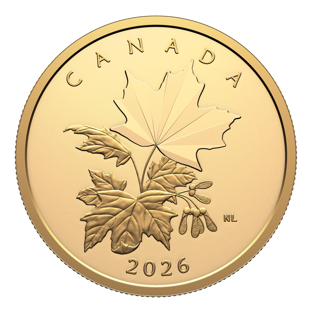 2026 Canada $200 Multifaceted Maple Leaves Pure Gold (No Tax)