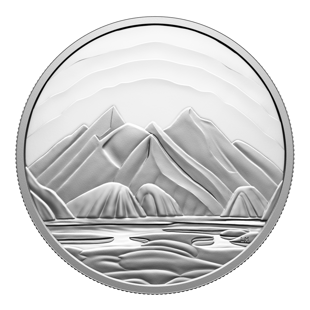 2025 Canada $50 Baffin Island Mountains by Lawren S. Harris Fine Silver (No Tax)