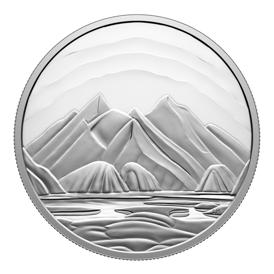 2025 Canada $50 Baffin Island Mountains by Lawren S. Harris Fine Silver (No Tax)