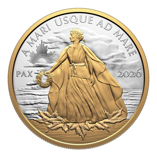 2026 Canada $50 Peace Dollar 5 oz. Fine Silver Coin (No Tax)