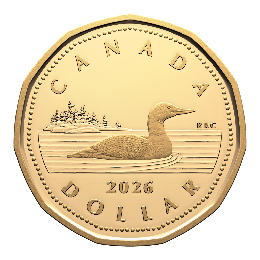 2026 Canada Loon Dollar Gold Plated Silver Proof (No Tax)