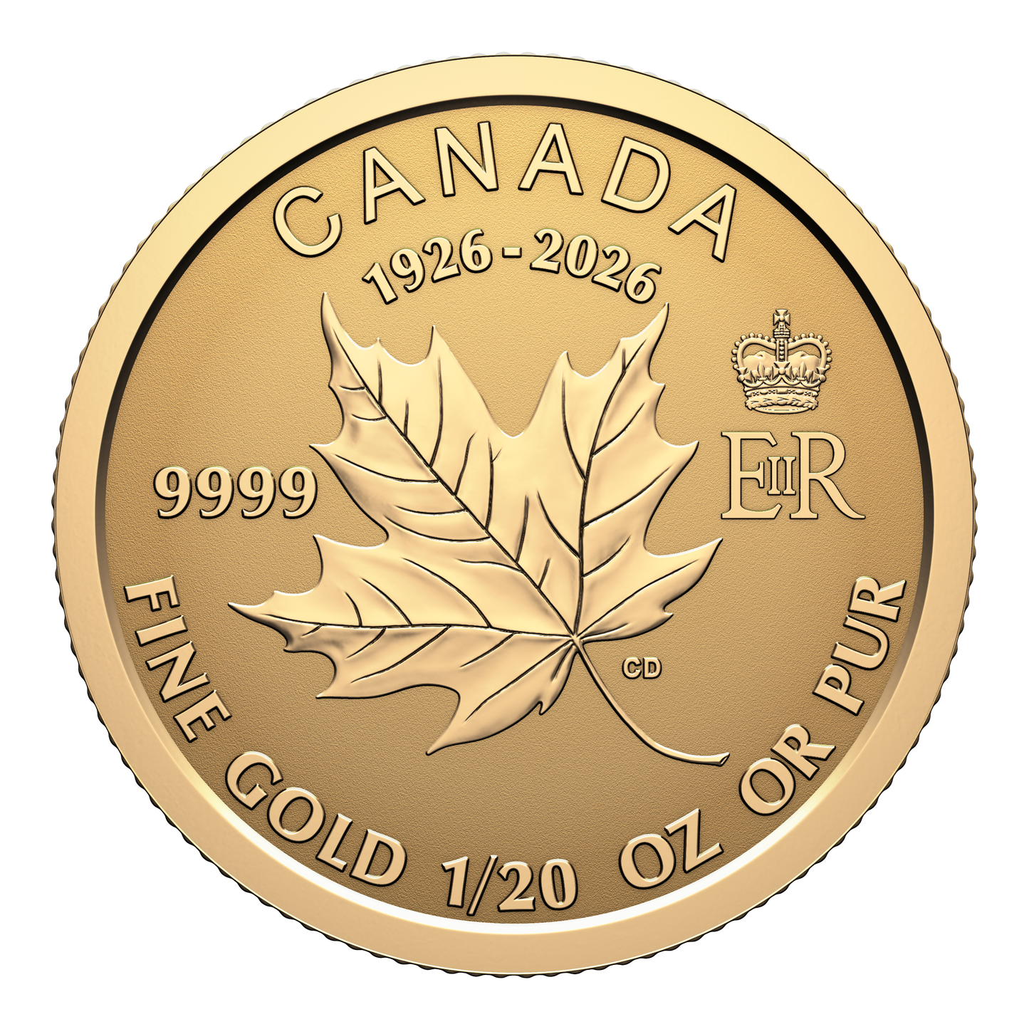 2026 Canada Commemorating the 100th Birthday of Queen Elizabeth II Pure Gold Fractional Set