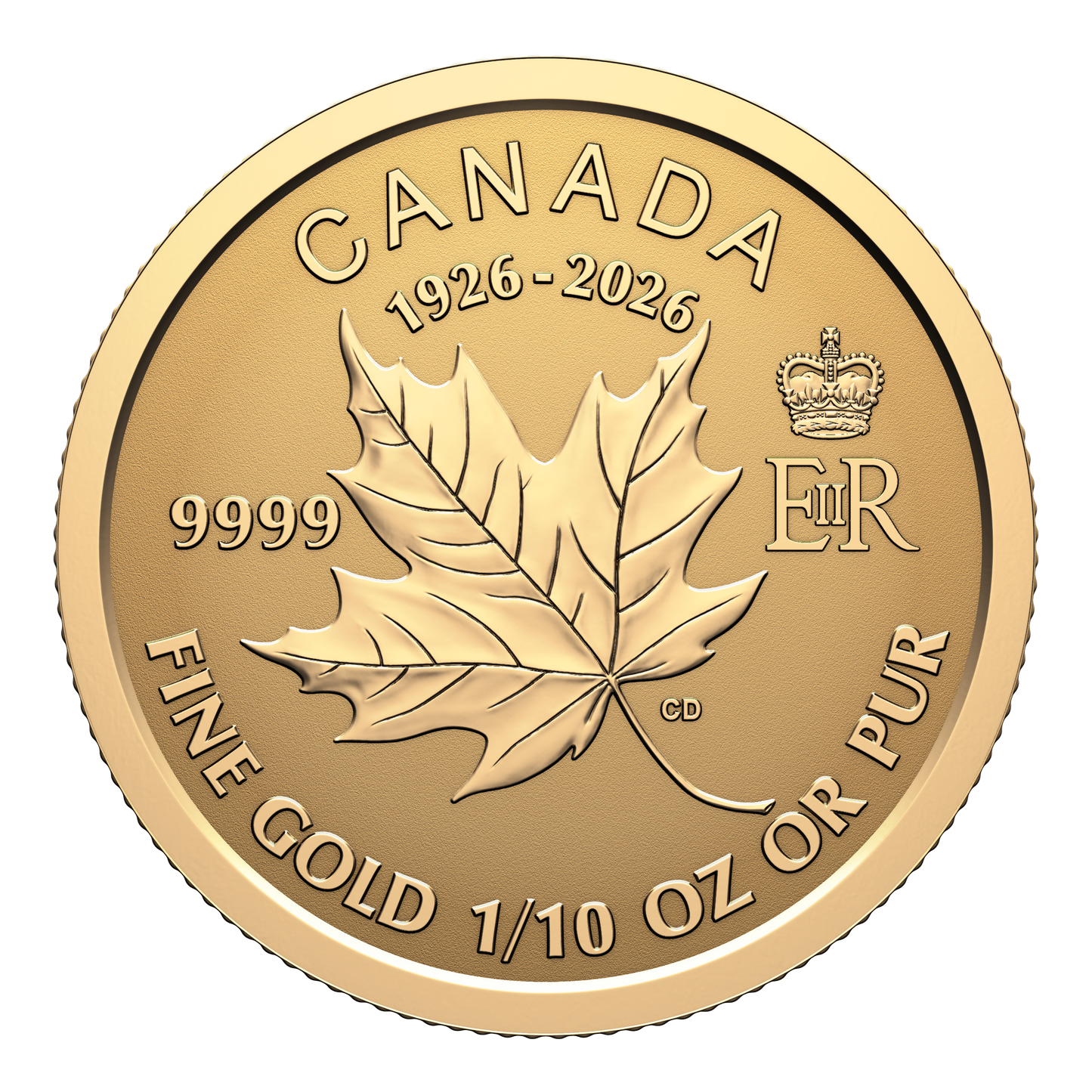 2026 Canada Commemorating the 100th Birthday of Queen Elizabeth II Pure Gold Fractional Set