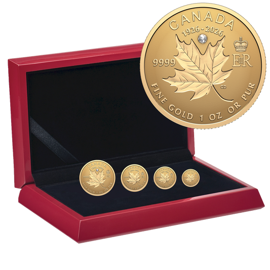 2026 Canada Commemorating the 100th Birthday of Queen Elizabeth II Pure Gold Fractional Set