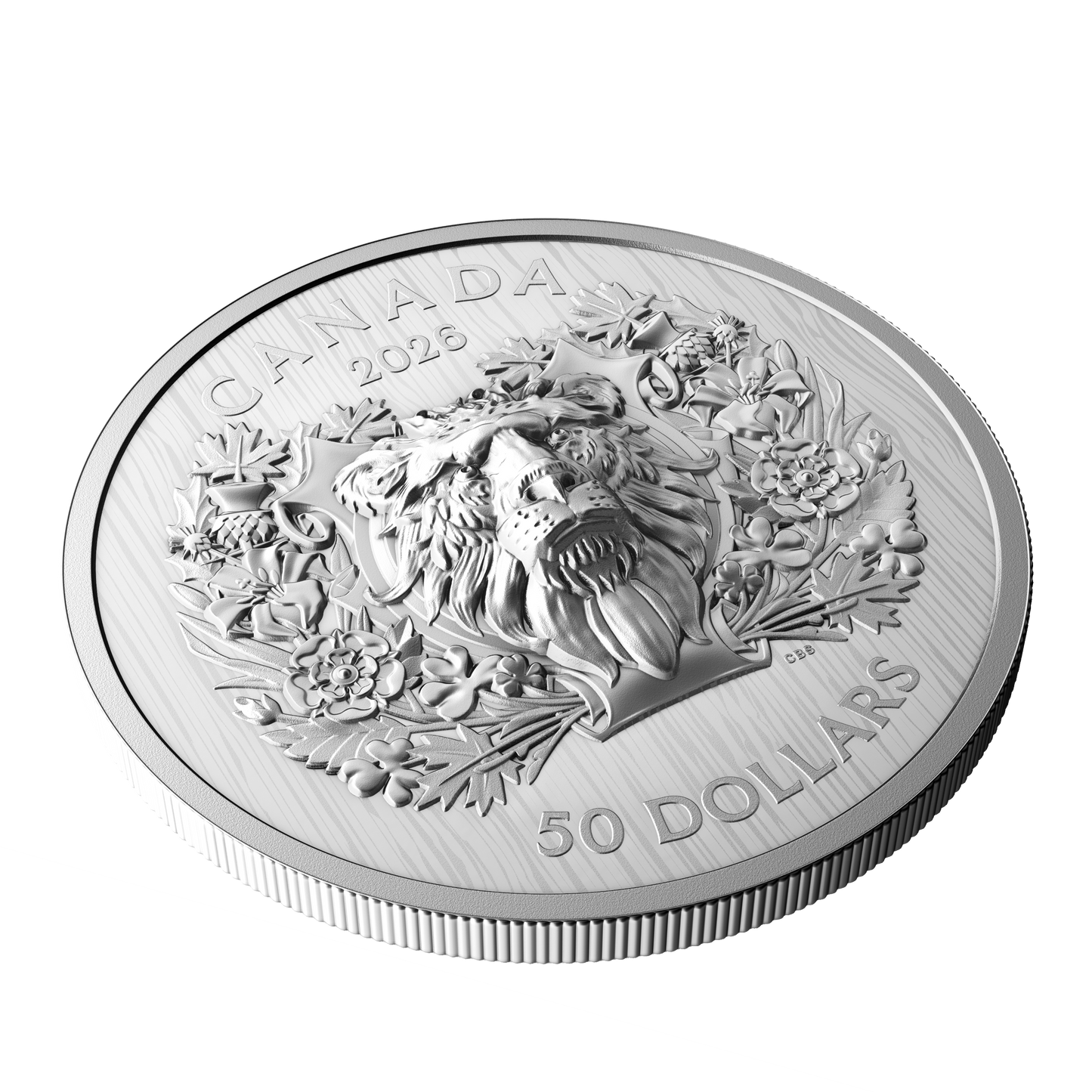 2026 Canada $50 Heraldic Lion Fine Silver (No Tax)