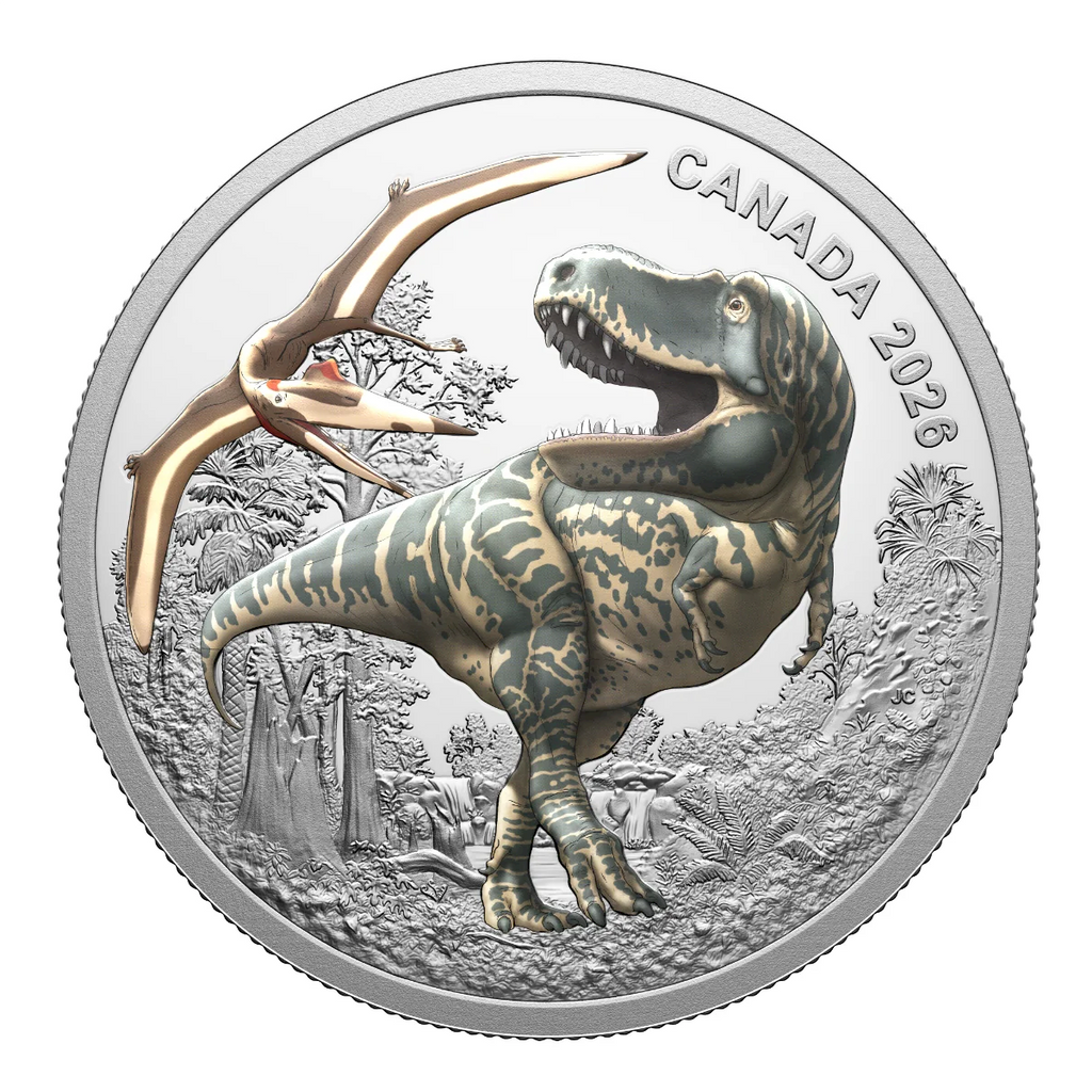 (Pre-Order) 2026 Canada $20 T. Rex Fine Silver (No Tax)