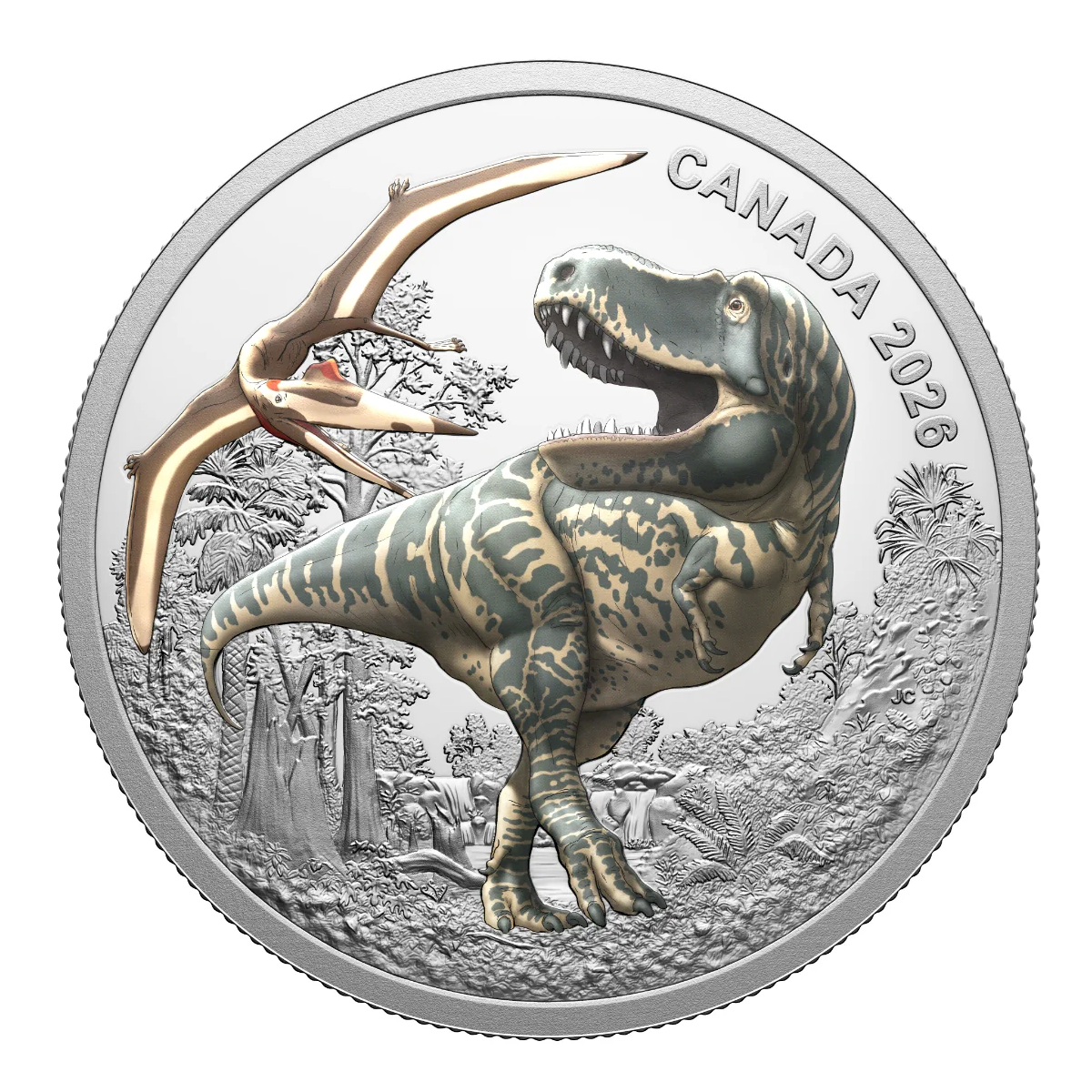 (Pre-Order) 2026 Canada $20 T. Rex Fine Silver (No Tax)