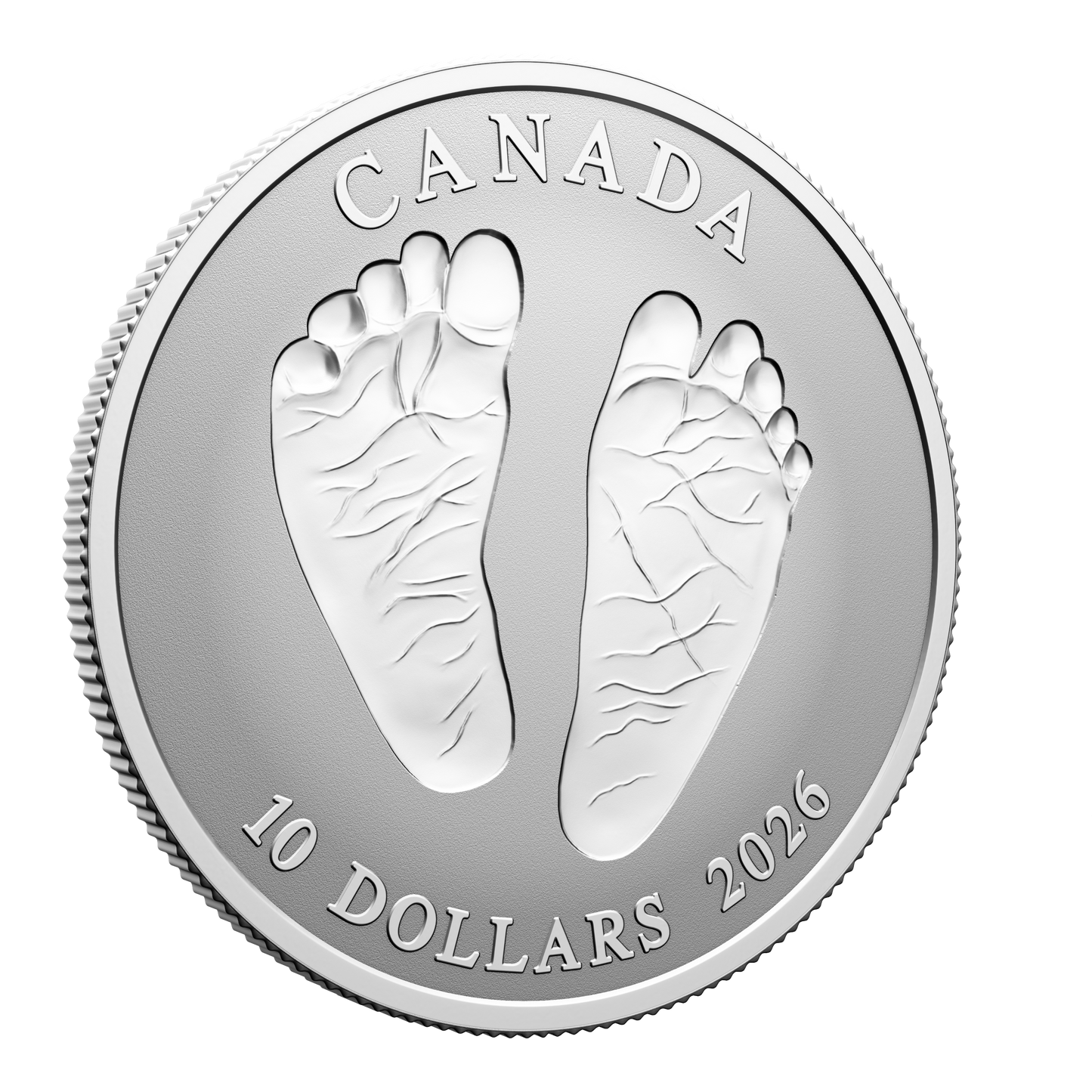 2026 Canada $10 Welcome to the World - Baby Feet Fine Silver (No Tax)