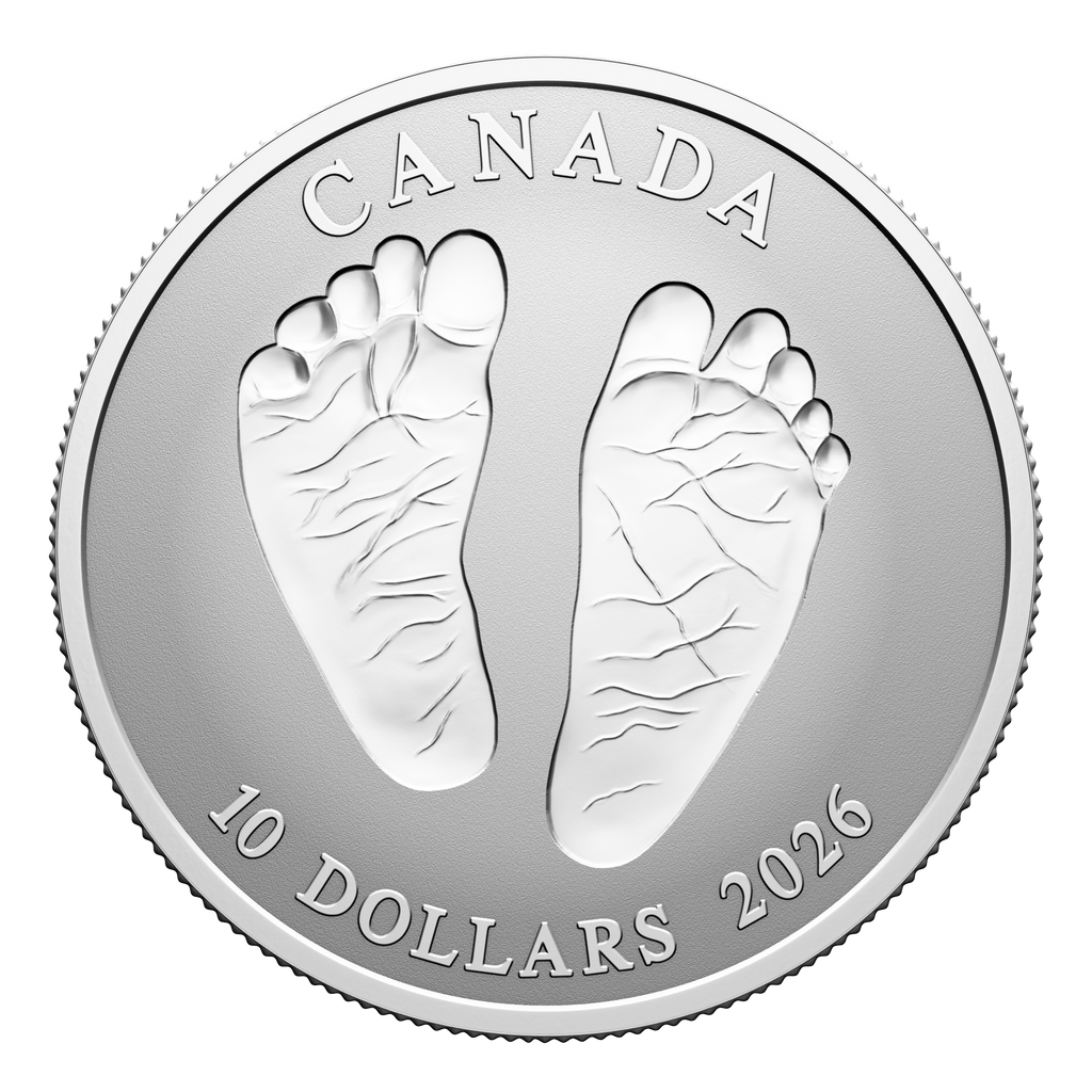 2026 Canada $10 Welcome to the World - Baby Feet Fine Silver (No Tax)