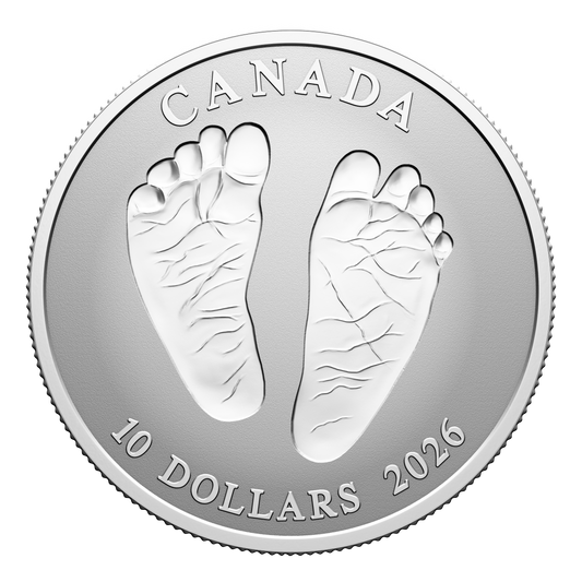 2026 Canada $10 Welcome to the World - Baby Feet Fine Silver (No Tax)