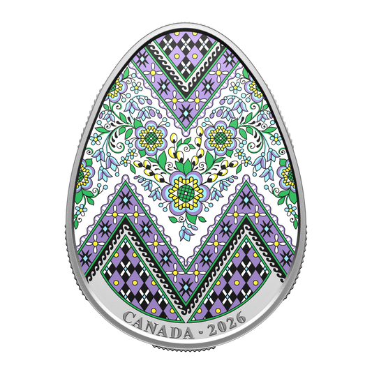 2026 Canada $20 Pysanka Fine Silver Coin (No Tax)