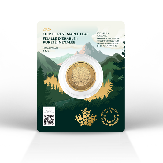 2026 Canada $200 Premium Bullion - Our Purest Maple Leaf Pure Gold (No Tax)