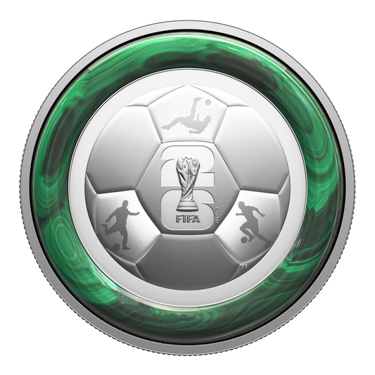 2026 Canada $50 FIFA World Cup 2026™: The Trophy 5oz. Fine Silver Coin
