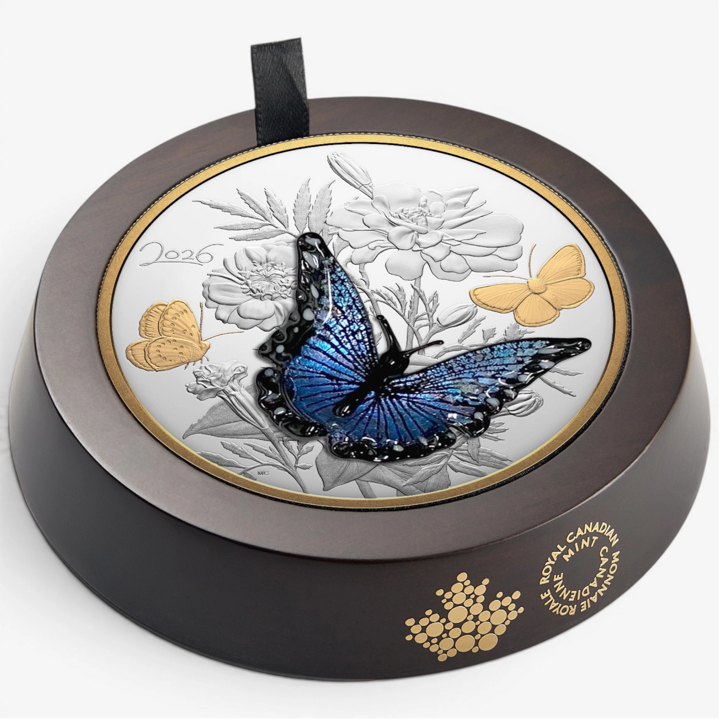 (Pre-Order) 2026 Canada $125 Murano Silvery Blue Butterfly Fine Silver Coin