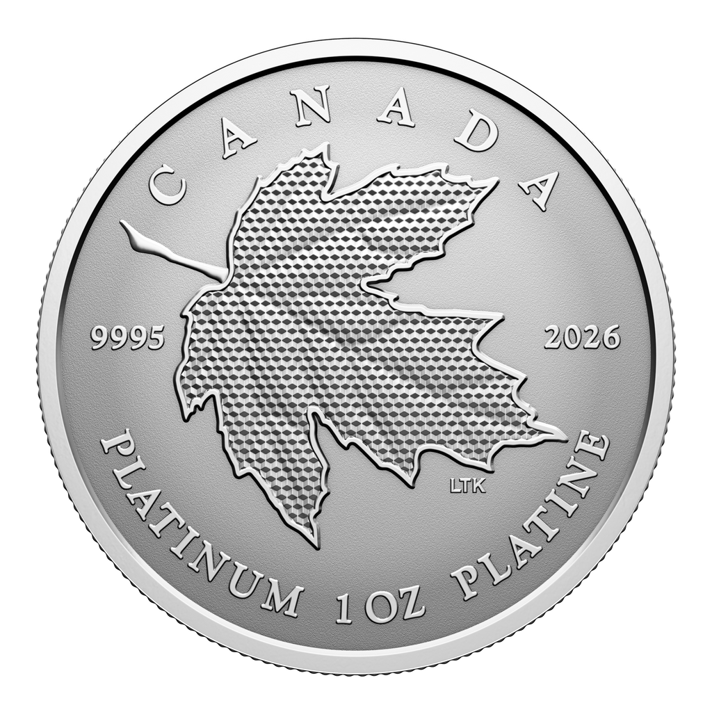 2026 Canada $300 Maple Leaf Forever Pure Platinum Coin (No Tax)