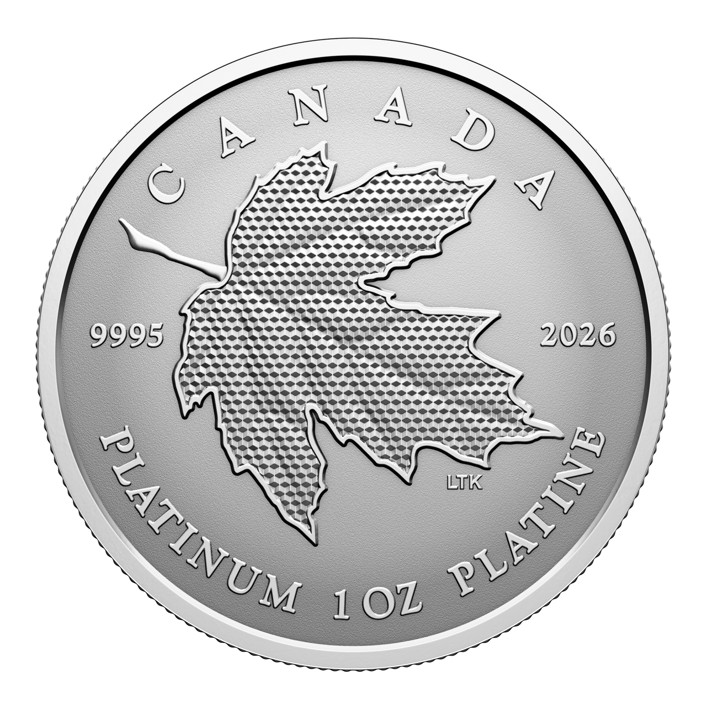2026 Canada $300 Maple Leaf Forever Pure Platinum Coin (No Tax)