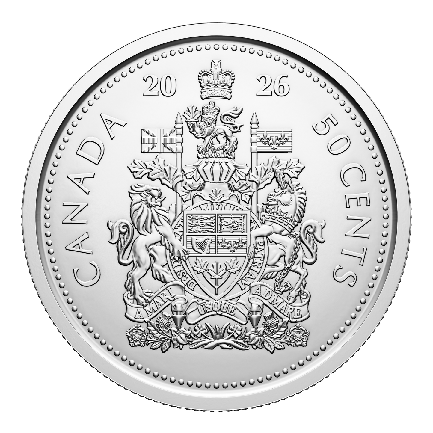 2026 Canada 50-cent Special Wrapped Original Roll of 25pcs