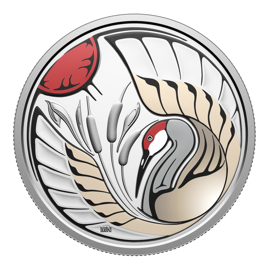 2026 Canada $15 Clan Animals: Sandhill Crane Fine Silver (No Tax)