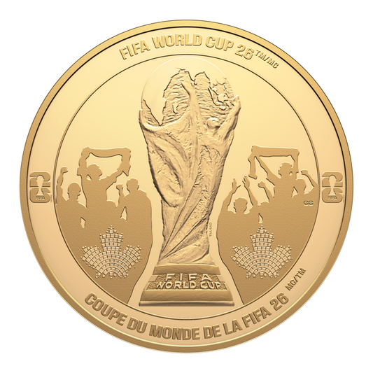 2026 Canada $350 FIFA World Cup 2026™: Celebration 5oz. Pure Gold Coin (No Tax)