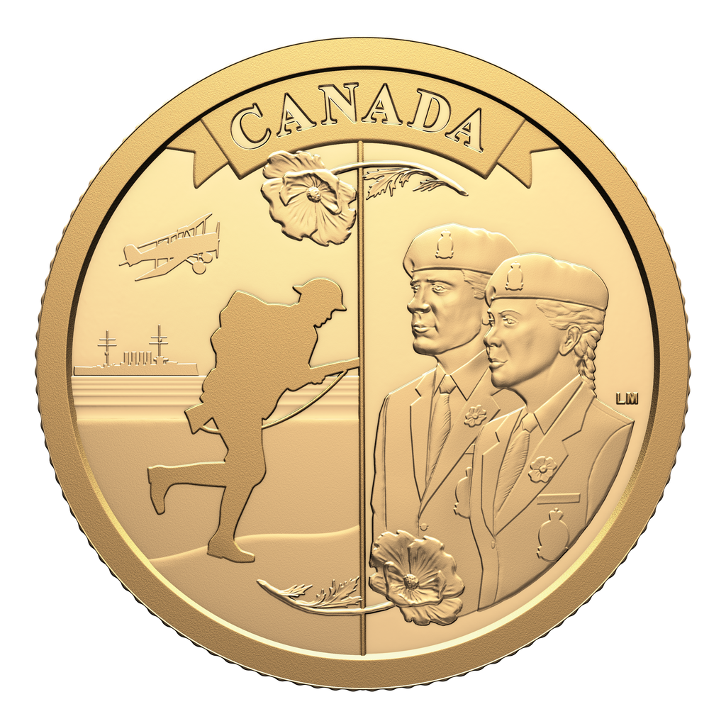 2026 Canada $100 100th Anniversary of the Royal Canadian Legion 1/4 oz. Pure Gold (No Tax)