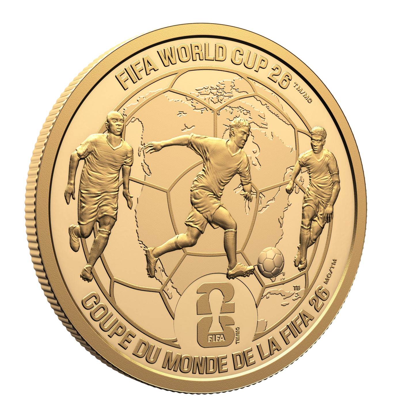 2026 Canada $200 FIFA World Cup 2026™: We All Play Together 1oz. Pure Gold (No Tax)