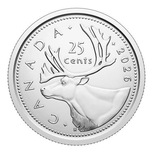 2026-W Canada 25-cents Brilliant Uncirculated (MS63)
